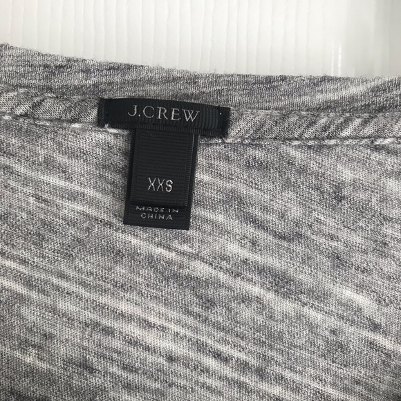 J. Crew Gray Crew Neck Embroidered Floral Top - Picture 4 of 9
